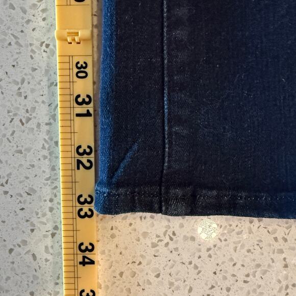 Express High Rise Flare Jeans Dark Wash 4 Small Hyper Stretch Casual Everyday - Picture 7 of 7